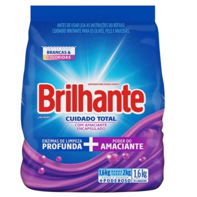 Sabao po brilhante 1,6kg cuid. total